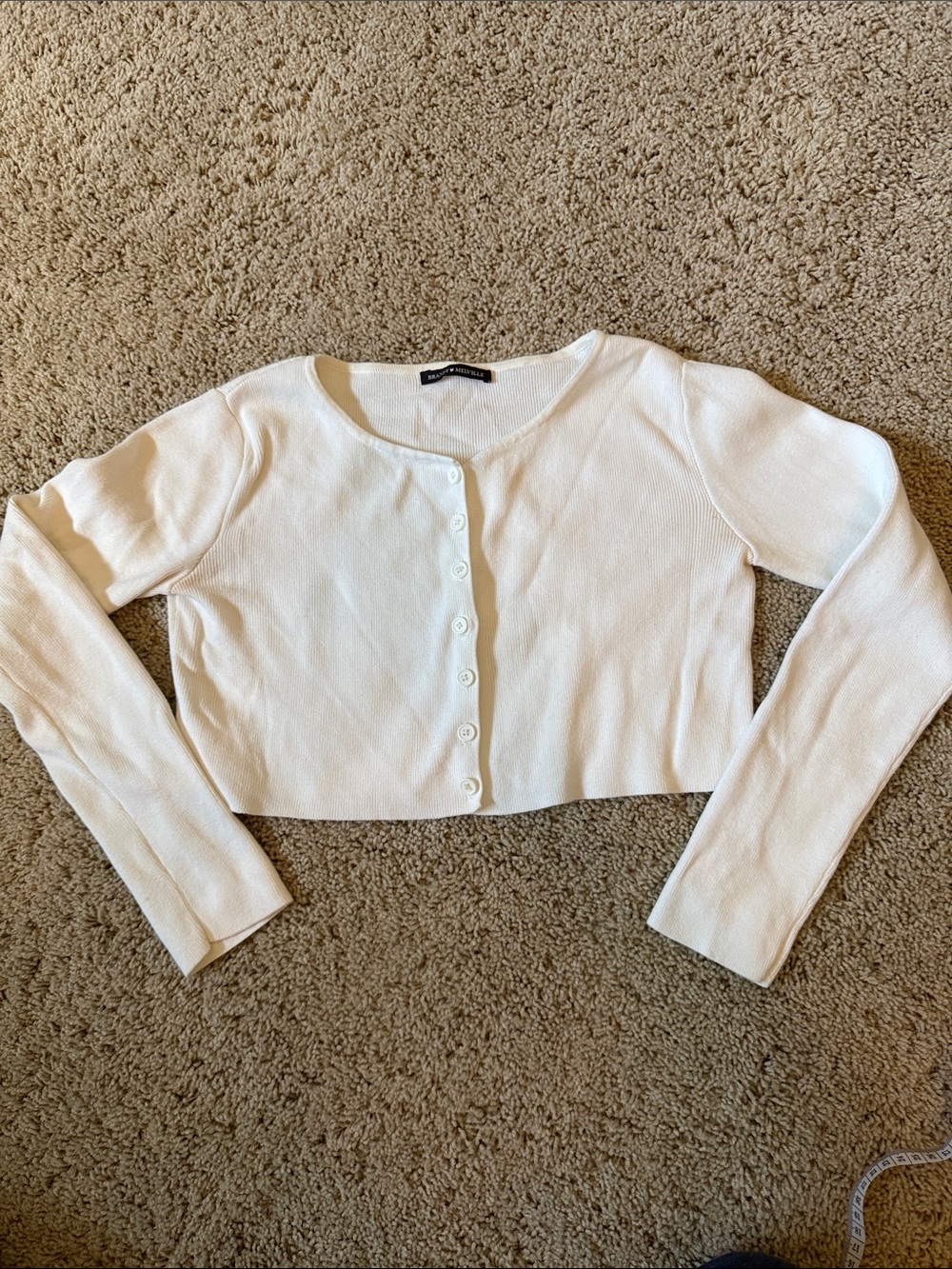 Brandy Melville Off White Knit Top